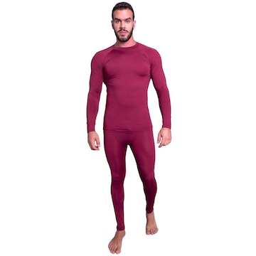 Conjunto Segunda Pele Térmico MVB Modas Proteção Uv 50+ - Masculino