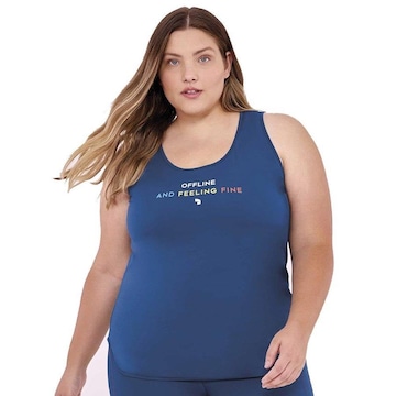 Camiseta Regata Alto Giro Skin Inspiracional - Feminina