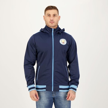 Jaqueta Manchester City com Capuz Trilobal Futfanatics - Masculina