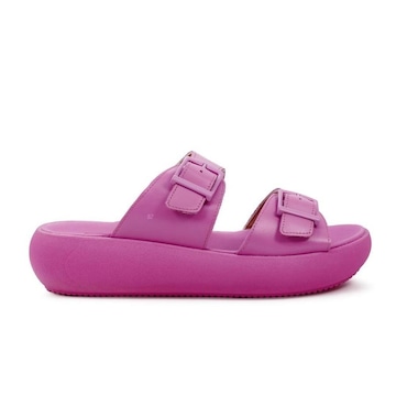 Chinelo Slide Usaflex Plataforma Fivela - Feminino