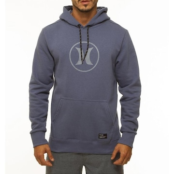 Blusão de Moletom Com Capuz Hurley Canguru Circle Icon - Masculino