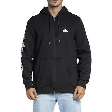 Jaqueta de Moletom com Capuz Quiksilver Aberto Logo Hood - Masculina