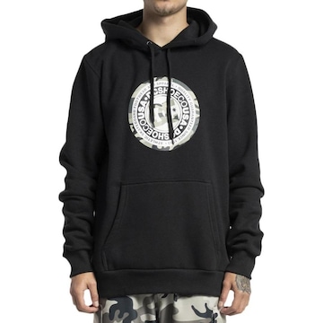 Blusão de Moletom com Capuz DC Shoes Canguru DC Circle Star - Masculino