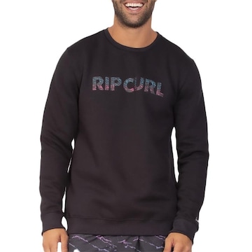 Blusão de Moletom Rip Curl Careca Brand Wordmark Medina - Masculino