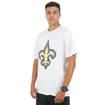 Camiseta Extra Grande New Era New Orleans Saints NFL White - Masculina