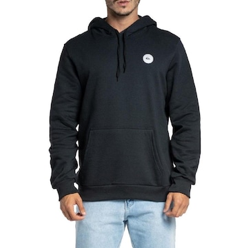 Blusão de Moletom com Capuz Quiksilver Fechado Transfer Round - Masculino