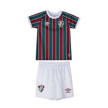 Kit de Uniforme do Fluminense Oficial 1 2023 Umbro - Infantil