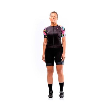 Camisa de Ciclismo Furbo Donna Ragazza Blumen - Feminina