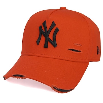 Boné Aba Curva New Era 9Forty Destroyed New York Yankees - Strapback - Adulto