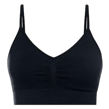 Top Fitness She Triângulo Microfibra Textura Conforto - Feminino