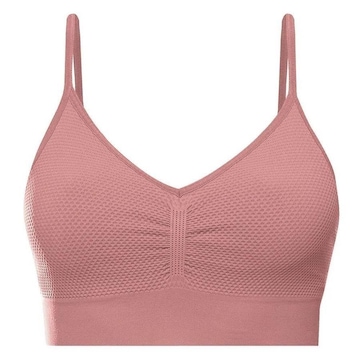 Top Fitness She Triângulo Microfibra Textura Conforto - Feminino