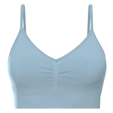 Top Fitness She Triângulo Microfibra Textura Conforto - Feminino