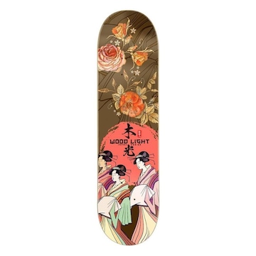 Shape de Skate Wood Light Marfim Japan Gueixa