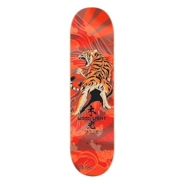 Shape de Skate Wood Light Marfim Japan Tigre