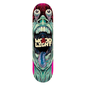 Shape de Skate Wood Light Marfim O Grito Rosa