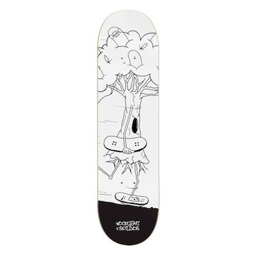 Shape de Skate Wood Light Marfim Skate Lixos Tree Street