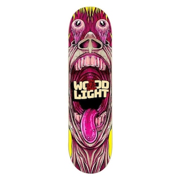 Shape de Skate Wood Light Marfim O Grito Amarelo