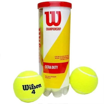 kit 3 Bolas de Tênis Wilson Championship
