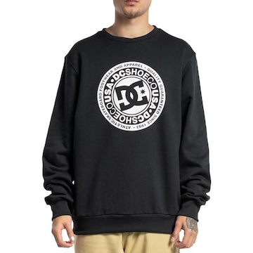 Blusão de Moletom com Capuz DC Shoes Careca Circle Star Crew W23 - Masculino