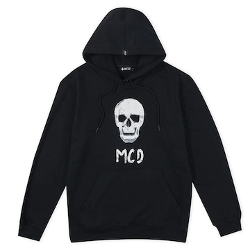 Blusão de Moletom com Capuz MCD Canguru Calavera WT23 - Masculino