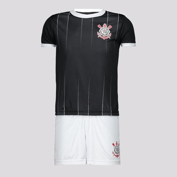 Kit do Corinthians FutFanatics Layer: Camisa + Bermuda - Infantil