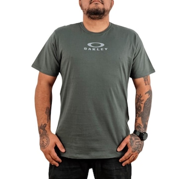 Camiseta Oakley Bark New Tee Shadow - Masculina