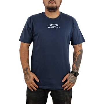 Camiseta Oakley Bark New Tee Navy Blue - Masculina