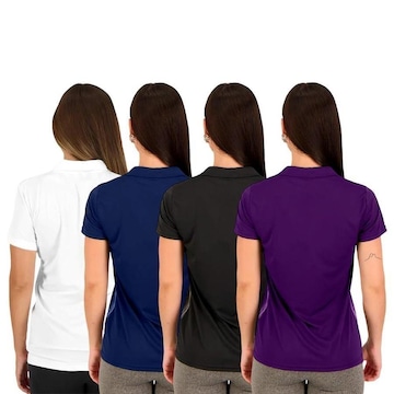 Kit de Camisas Polo Kappa Eloise - 4 Unidades - Feminina