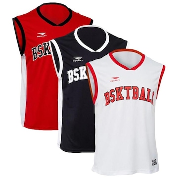 Kit Camisetas Regata Penalty Basquete x Pro - 3 unidades - Masculina