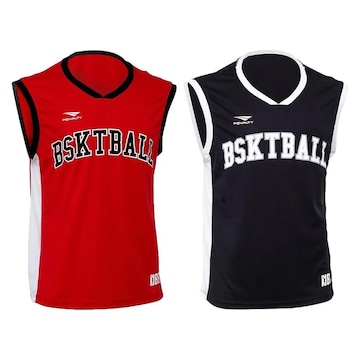 Kit Camisetas Regata Penalty Basquete 3x3 Pro - 2 unidades - Masculina