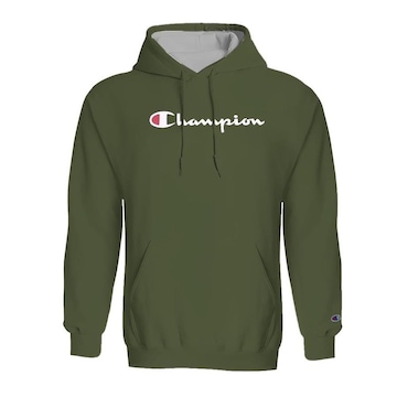 Blusão de Moletom com Capuz Champion Logo Script Ink - Masculino