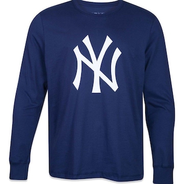 Camiseta New Era Manga Longa Mlb New York Yankees Core - Masculina