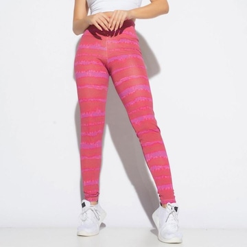 Calça Legging Honey Be Fitness Estampada Listrado - Feminina