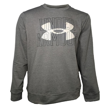 Blusão de Moletom Under Armour Rival Terry Logo Crew - Masculino