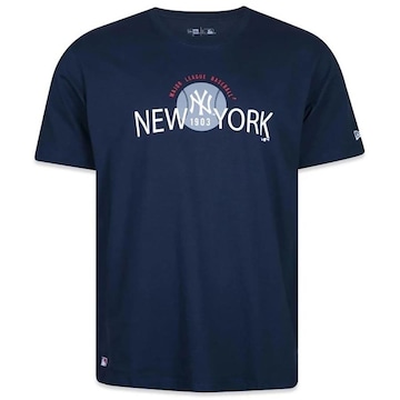 Camiseta New Era Regular MLB New York Yankees Core - Masculina