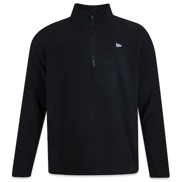 Blusão de Moletom New Era FLEECE 1/4 ZIPER - Masculino