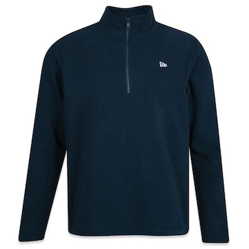 Blusão de Moletom New Era FLEECE 1/4 ZIPER - Masculino