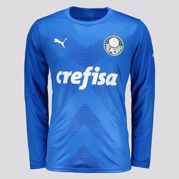 Camisa do Palmeiras Manga Longa Goleiro I 2023 Puma - Masculina