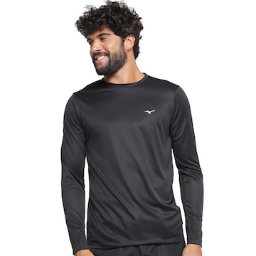 Camiseta Manga Longa Mizuno Energy - Masculina