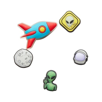Kit Jibbitz Crocs Outer Space - 5 unidades