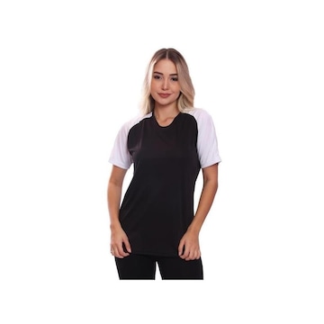 Camiseta de Treino Whats Wear Raglan Dry Fit Proteção Solar Uv - Feminina