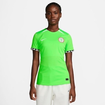 Camisa Nigéria I 2023/24 Torcedora Pro Nike - Feminina