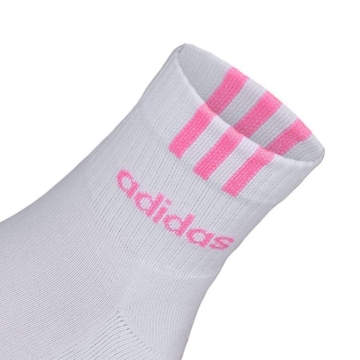 Kit de Meias Invisivel adidas Logo Linear 3 Stripes - 3 Pares - Adulto