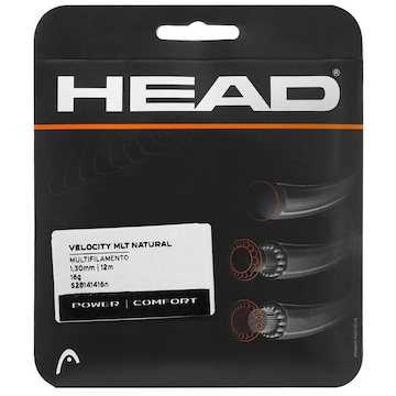 Corda de Raquete de Tênis Head Velocity 16l 1.30mm - Set individual