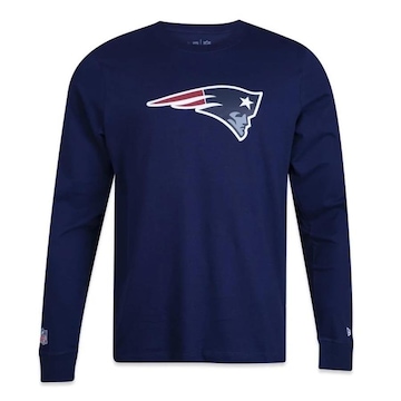 Camiseta New Era New England Patriots Core Manga Longa - Masculina