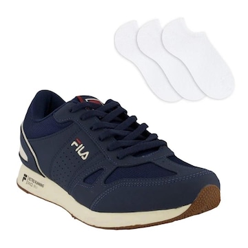 Kit Tênis Fila Classic Runner - Masculino + 3 Pares de Meias