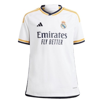 Camisa 1 do Real Madrid 23/24 adidas - Infantil