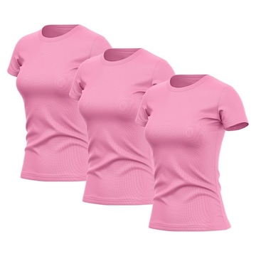 Kit de Camisas Térmica Adriben Dry Fit com Proteção Solar Academia - 3 Unidades - Feminina