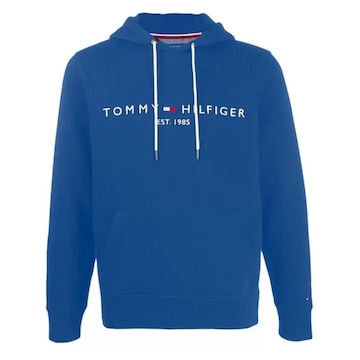 Blusão de Moletom com Capuz Canguru Tommy Hilfiger Logo Hoody - Masculino