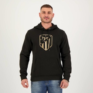 Blusão de Moletom Atlético Madrid com Capuz Futfanatics Escudo - Masculino